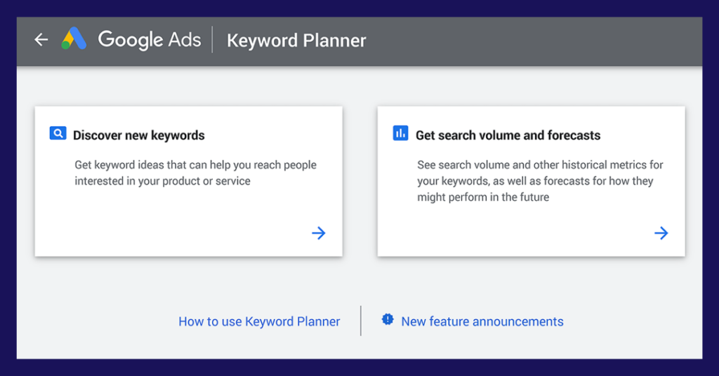 HOW TO USE GOOGLE KEYWORD PLANNER