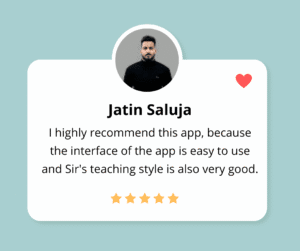 Feedback of our student named Jatin Saluja