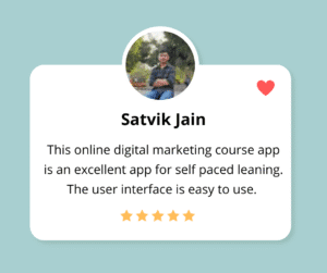 Feedback of our student named Satvik Jain