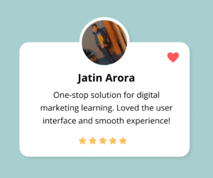 Feedback of our student named Jatin Arora