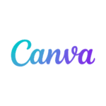 This image is of the logo of Canva with blue and purple color..