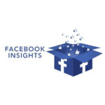 This image includes Facebook Insights with a blue box open with likes arising from it.