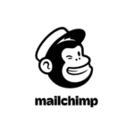 This image includes an image of Monkey face wearing a cap and Mailchimp written.