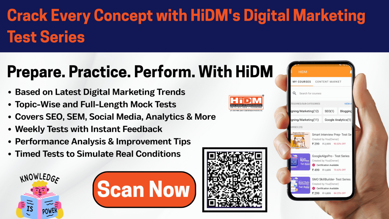 Crack Every Concept With HiDM- Digital Marketing Test Series