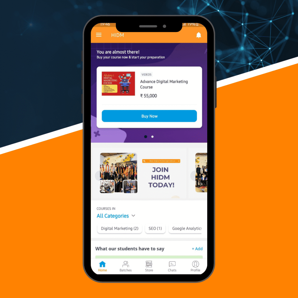 App of Digital Marketing Course Online