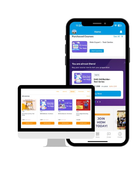 HiDM (Hisar Institute of Digital Marketing) — your trusted partner in building a powerful digital marketing career. Our online digital marketing course is designed for learners in Bihar, across India, and abroad who want expert training with real-world practical exposure — all from the comfort of their home. Course Features Live Online Classes – Interactive, two-way communication for students in Bihar and beyond Recorded Lectures – Learn anytime, anywhere with flexible access Module-Wise Assignments – Real-world tasks after each module to strengthen your understanding Mock Tests & Quizzes – Regular assessments to evaluate progress and boost confidence Tool-Based Learning – Hands-on experience with tools like Google Ads, SEMrush, Ahrefs, Canva, Mailchimp, and more Internship Opportunity – Apply your skills in real work environments through HIDM’s industry tie-ups 100% Placement Assistance – Resume building, interview preparation, and job support for digital marketing careers in Bihar and across India Globally Recognized Certifications – Google, HubSpot, SEMrush, and HIDM certifications to validate your skills