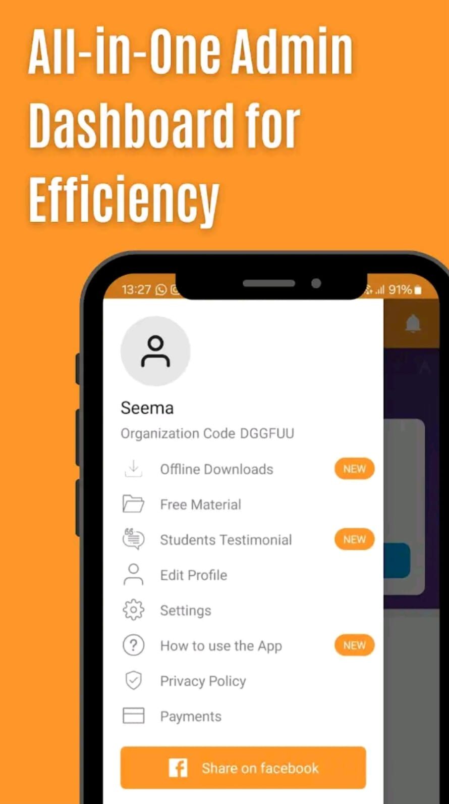 “Simplify learning management with an all-in-one app dashboard – anytime, anywhere!”