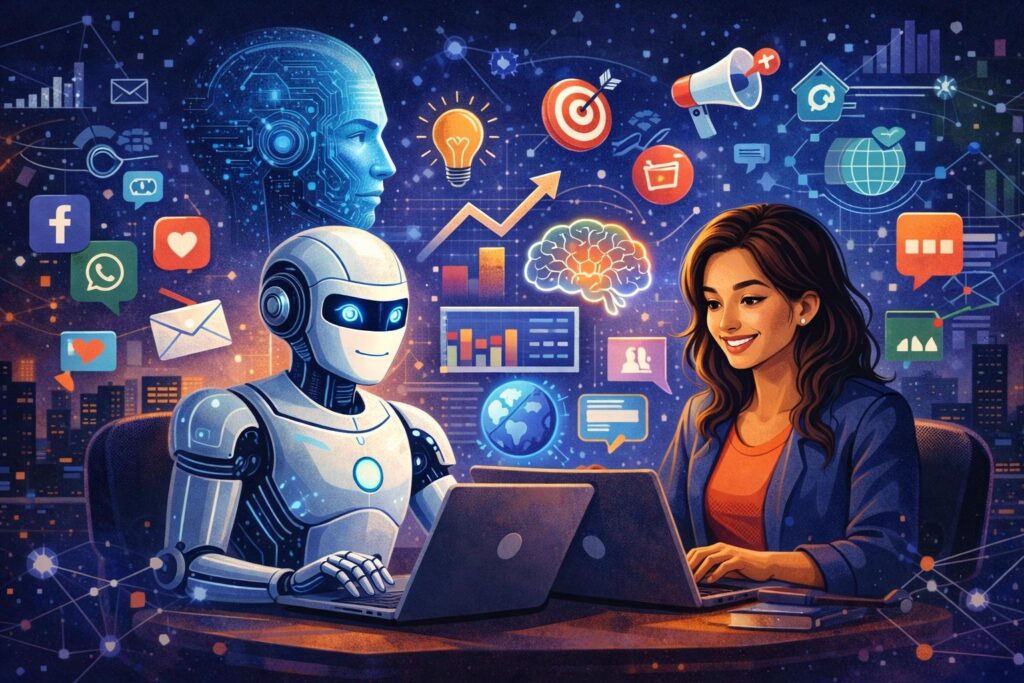 AI and human creativity in marketing