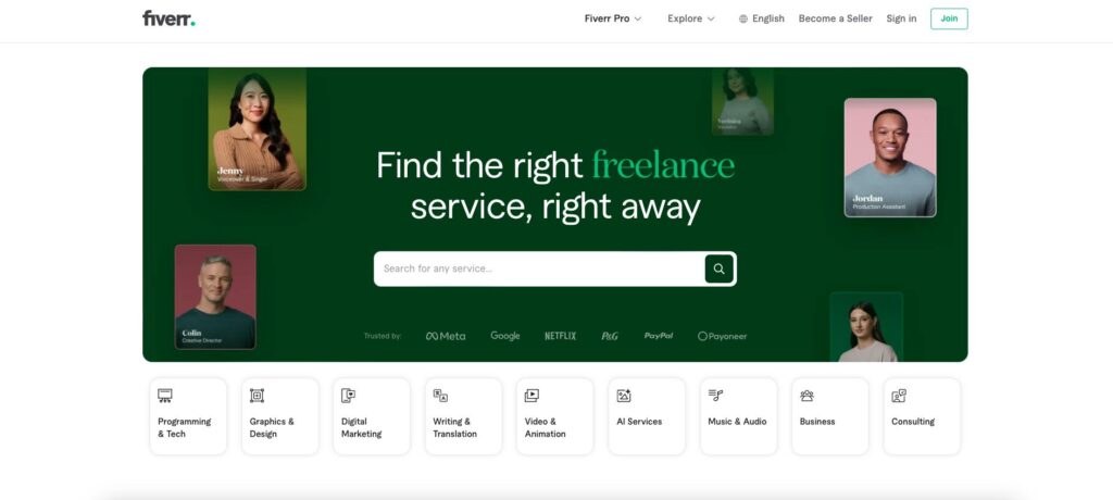 Indian freelancer using Fiverr and Upwork for digital marketing projects