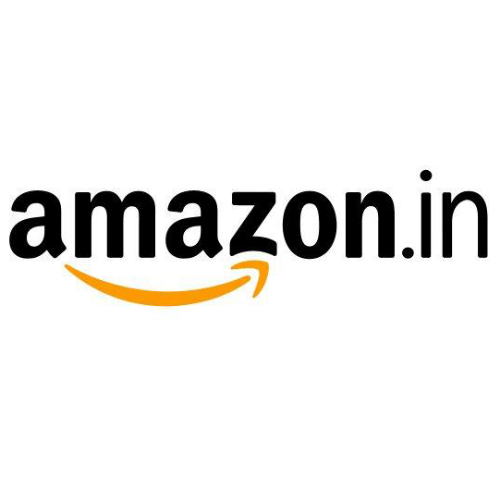 Amazon.in logo featuring the black “amazon.in” text with the signature orange smile arrow beneath it on a light gray background.