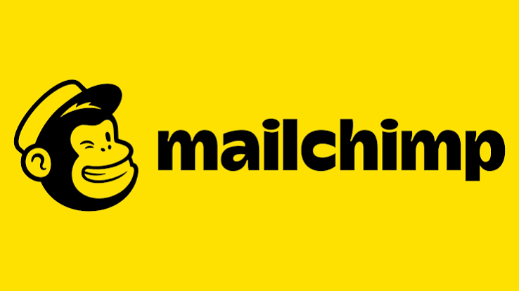 Mailchimp email marketing platform official logo with yellow background