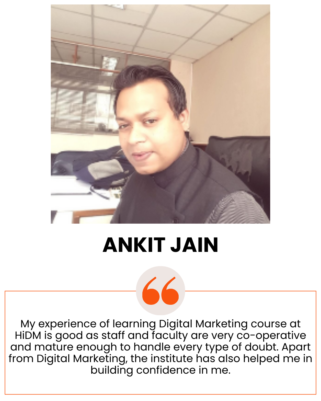 I appreciated the one-on-one support provided by the HiDM team. They ensured we understood every concept deeply. From building landing pages to creating Google ads, everything was taught practical (3)
