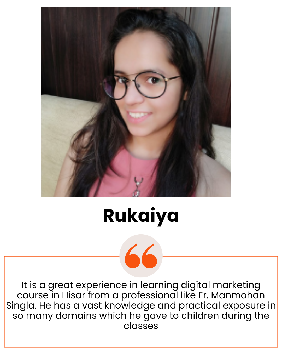 I appreciated the one-on-one support provided by the HiDM team. They ensured we understood every concept deeply. From building landing pages to creating Google ads, everything was taught practical (6)