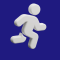 A dark blue banner displaying four 3D white icons: a seedling, a growth chart, a running figure, and a launching rocket